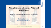 thumbnail of medium Wie aktiviere ich meine Aldi Talk SIM Karte? / How to activate myAldi Talk SIM card
